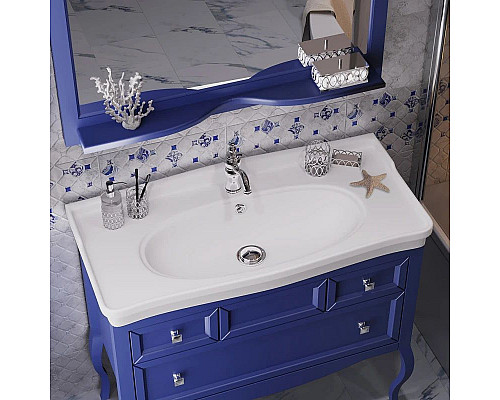 Купить Тумба с раковиной сапфир 106 см Opadiris Валери в магазине сантехники Santeh-Crystal.ru
