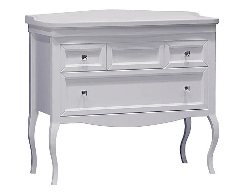 Заказать Тумба с раковиной белый матовый 106 см Opadiris Валери в магазине сантехники Santeh-Crystal.ru