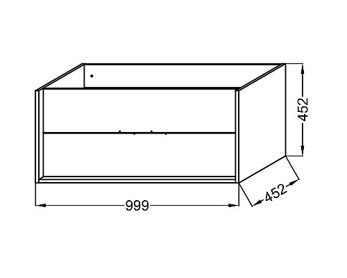 Заказать Тумба дуб табак/белый глянец 99,9 см Jacob Delafon Vivienne EB1585-E52-G1C в магазине сантехники Santeh-Crystal.ru
