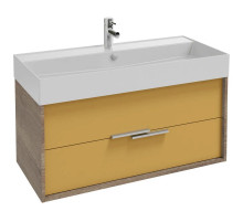 Тумба дуб табак/императорский желтый глянец 99,9 см Jacob Delafon Vivienne EB1585-E52-G1N