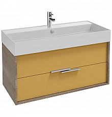 Тумба дуб табак/императорский желтый глянец 99,9 см Jacob Delafon Vivienne EB1585-E52-G1N