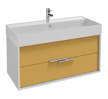 Тумба белый/императорский желтый глянец 99,9 см Jacob Delafon Vivienne EB1585-N18-G1N