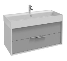 Тумба белый/серый титан матовый 99,9 см Jacob Delafon Vivienne EB1585-N18-M54