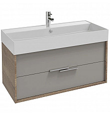 Тумба дуб табак/серый титан матовый 99,9 см Jacob Delafon Vivienne EB1585-E52-M54