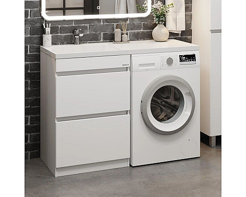 Приобрести Тумба белый глянец 58 см Onika Милтон 105801 в магазине сантехники Santeh-Crystal.ru