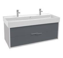 Тумба белый глянец/серый матовый 119,9 см Jacob Delafon Vivienne EB1669-J5-J54