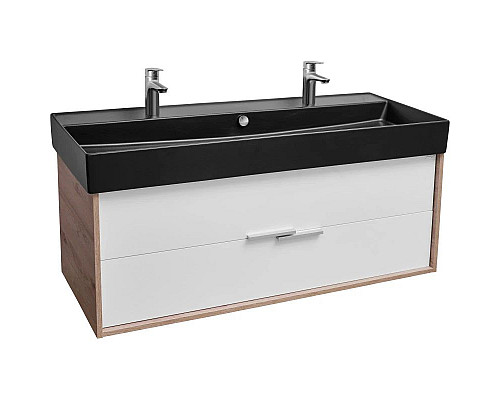 Приобрести Тумба дуб давос/белый глянец 119,9 см Jacob Delafon Vivienne EB1669-E75-J5 в магазине сантехники Santeh-Crystal.ru