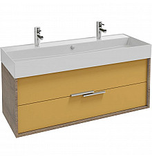 Тумба дуб табак/императорский желтый глянец 119,9 см Jacob Delafon Vivienne EB1509-E52-G1N