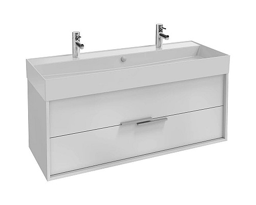 Заказать Тумба белый/белый глянец 119,9 см Jacob Delafon Vivienne EB1509-N18-G1C в магазине сантехники Santeh-Crystal.ru