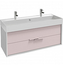 Тумба белый/пыльная роза матовый 119,9 см Jacob Delafon Vivienne EB1586-N18-M78