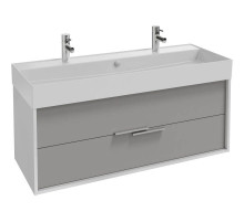 Тумба белый/серый титан матовый 119,9 см Jacob Delafon Vivienne EB1586-N18-M54