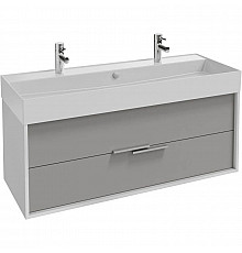 Тумба белый/серый титан матовый 119,9 см Jacob Delafon Vivienne EB1586-N18-M54