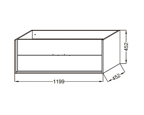 Заказать Тумба белый/дуб табак 119,9 см Jacob Delafon Vivienne EB1586-N18-E52 в магазине сантехники Santeh-Crystal.ru