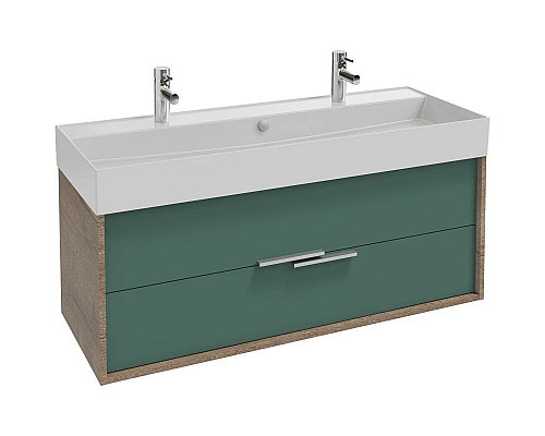 Купить Тумба дуб табак/эвкалипт матовый 119,9 см Jacob Delafon Vivienne EB1586-E52-M87 в магазине сантехники Santeh-Crystal.ru