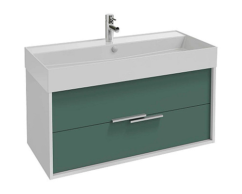 Заказать Тумба белый/эвкалипт матовый 99,9 см Jacob Delafon Vivienne EB1508-N18-M87 в магазине сантехники Santeh-Crystal.ru