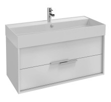 Тумба белый/белый глянец 99,9 см Jacob Delafon Vivienne EB1508-N18-G1C