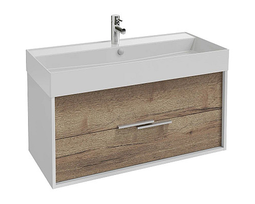 Заказать Тумба белый/дуб табак 99,9 см Jacob Delafon Vivienne EB1508-N18-E52 в магазине сантехники Santeh-Crystal.ru