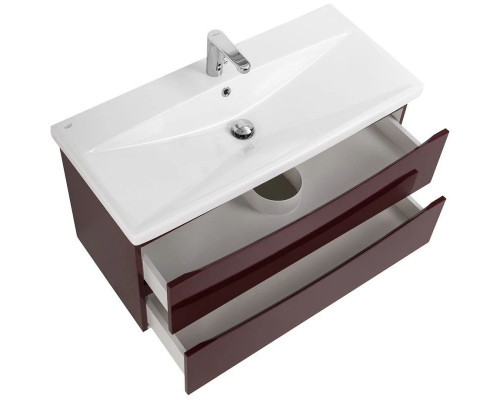 Заказать Тумба Bordo Lucido 96,4 см BelBagno Marino MARINO-CER-1000-2C-SO-BRDL-P в магазине сантехники Santeh-Crystal.ru