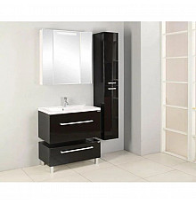 Тумба Мадрид 100 М чёрный глянец Акватон 1A126901MA950