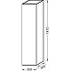 Приобрести Подвесная колонна с реверсивной дверцей черное дерево Jacob Delafon Soprano EB984-E15 в магазине сантехники Santeh-Crystal.ru