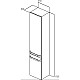 Приобрести Подвесная колонна левосторонняя белый глянец Ideal Standard Tonic II R4319WG в магазине сантехники Santeh-Crystal.ru