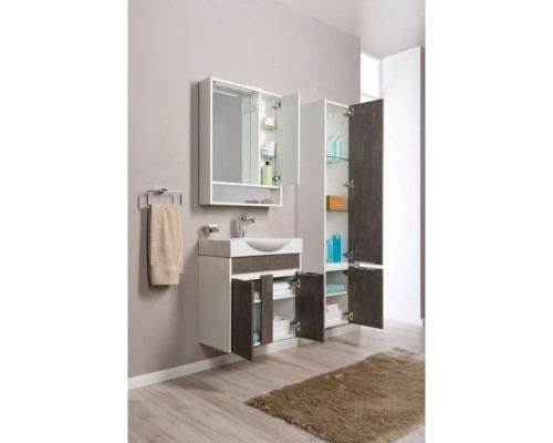 Приобрести Пенал подвесной правый белый/дуб антик Aquanet Коста 00188408 в магазине сантехники Santeh-Crystal.ru