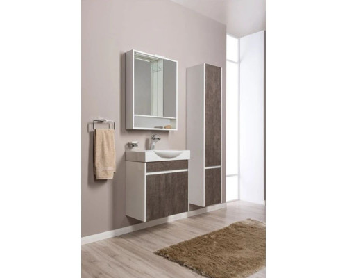 Приобрести Пенал подвесной правый белый/дуб антик Aquanet Коста 00188408 в магазине сантехники Santeh-Crystal.ru