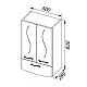Заказать Шкаф подвесной белый Aquanet Моника 00186780 в магазине сантехники Santeh-Crystal.ru