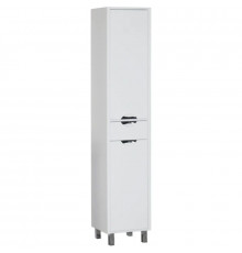 Пенал напольный белый с бельевой корзиной Aquanet Гретта 00177010