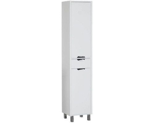 Приобрести Пенал напольный белый с бельевой корзиной Aquanet Гретта 00177010 в магазине сантехники Santeh-Crystal.ru