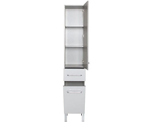 Купить Пенал напольный белый с бельевой корзиной Aquanet Сиена 00189248 в магазине сантехники Santeh-Crystal.ru