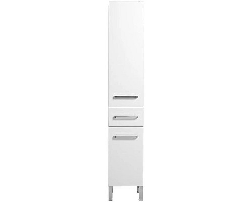 Купить Пенал напольный белый с бельевой корзиной Aquanet Сиена 00189248 в магазине сантехники Santeh-Crystal.ru