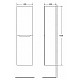 Купить Пенал подвесной Crema Opaco BelBagno Fly-Marino FLY-MARINO-1500-2A-SC-CO-P-L в магазине сантехники Santeh-Crystal.ru