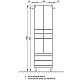 Купить Пенал напольный с бельевой корзиной белый Акватон Альтаир 1A041803AR010 в магазине сантехники Santeh-Crystal.ru