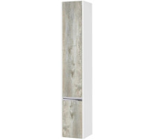 Пенал подвесной белый глянец/бетон пайн L Акватон Капри 1A230503KPDAL