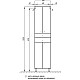 Приобрести Пенал напольный белый глянец Акватон Симпл 1A122303SL010 в магазине сантехники Santeh-Crystal.ru