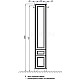 Купить Пенал напольный дуб белый L Акватон Идель 1A198003IDM7L в магазине сантехники Santeh-Crystal.ru