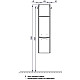 Купить Пенал подвесной белый глянец L Акватон Инфинити 1A192303IF01L в магазине сантехники Santeh-Crystal.ru