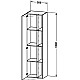 Приобрести Пенал подвесной темный орех L Duravit DuraStyle DS1249L2121 в магазине сантехники Santeh-Crystal.ru