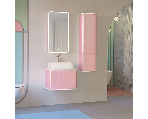 Santeh-Crystal.ru: Пенал подвесной розовый иней Jorno Pastel Pas.04.125/P/PI Купить Пенал подвесной розовый иней Jorno Pastel Pas.04.125/P/PI в магазине сантехники Santeh-Crystal.ru