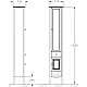 Купить Пенал напольный слоновая кость R Opadiris Брунелла 00-00004352 в магазине сантехники Santeh-Crystal.ru