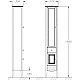 Купить Пенал напольный белый матовый L Opadiris Брунелла 00-00004341 в магазине сантехники Santeh-Crystal.ru