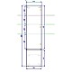 Купить Пенал подвесной дуб мелфорд R Art&Max Techno AM-Techno-1600-AC-SO-LW823-R в магазине сантехники Santeh-Crystal.ru