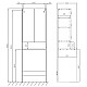 Приобрести Пенал напольный белый глянец Акватон Лондри 1A260503LH010 в магазине сантехники Santeh-Crystal.ru