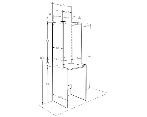 Приобрести Пенал напольный белый глянец Акватон Лондри 1A260503LH010 в магазине сантехники Santeh-Crystal.ru