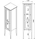 Купить Пенал напольный шоколад матовый L Caprigo Jersey 34350L-TP809 в магазине сантехники Santeh-Crystal.ru