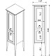 Купить Пенал напольный антарктида L Caprigo Jersey 34350L-TP817 в магазине сантехники Santeh-Crystal.ru