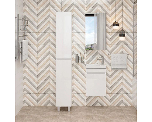 Заказать Пенал напольный белый глянец L/R Onika Милтон 403077 в магазине сантехники Santeh-Crystal.ru