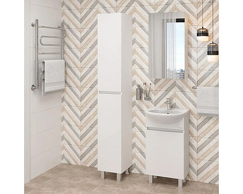 Заказать Пенал напольный белый глянец L/R Onika Милтон 403077 в магазине сантехники Santeh-Crystal.ru