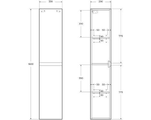 Santeh-Crystal.ru: Пенал подвесной Cemento Grigio BelBagno Kraft KRAFT-1600-2A-SC-CG-R Приобрести Пенал подвесной Cemento Grigio BelBagno Kraft KRAFT-1600-2A-SC-CG-R в магазине сантехники Santeh-Crystal.ru